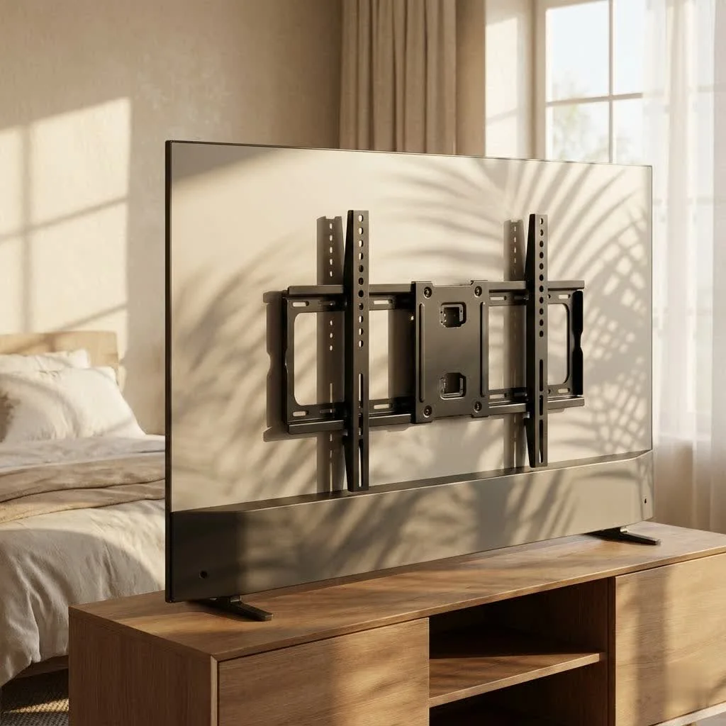 Best Buy TV wall mount installed in a modern living room