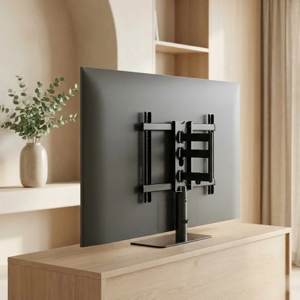 Rocketfish TV mount securely installed on a wall